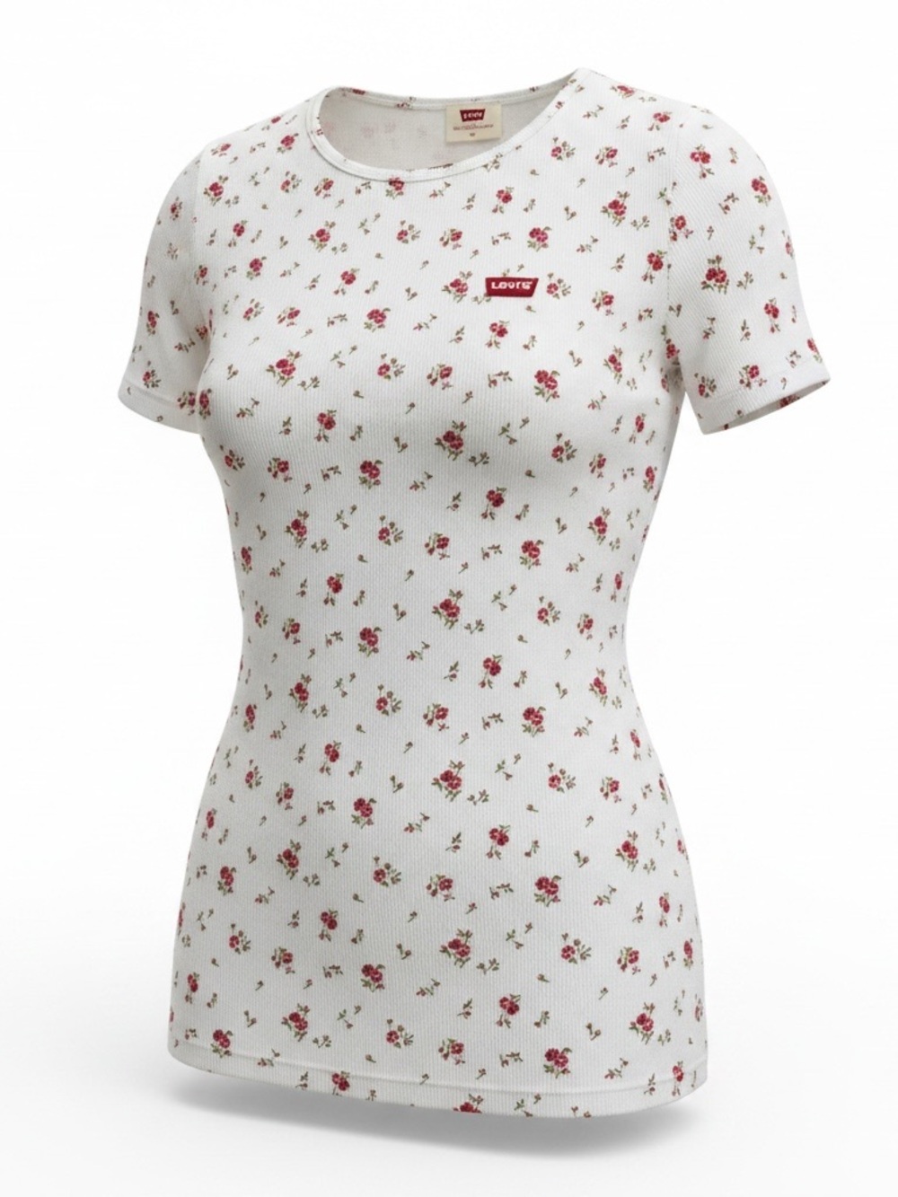 Levi's Cream Floral Short-Sleeve Tee - Picture 1 of 4